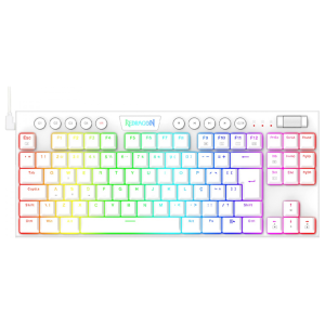 TECLADO MECANICO REDRAGON HORUS TKL K621W-RGB WHITE WIRELES 80%