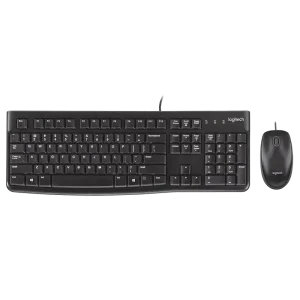 TECLADO+MOUSE LOGITECH MK120 CABLE USB OFICINA