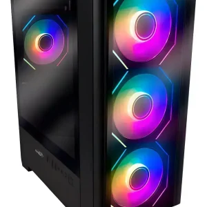 GABINETE SENTEY ARGB T10 BLACK 3 FAN RGB ATX