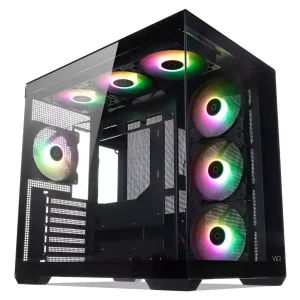 Gabinete Tecware Vxr Evo Doble Camara Atx 7 Coolers Argb PREMIUM