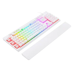 TECLADO REDRAGON SHIVA RGB APOYA MUÑECA MEMBRANA USB 100% (2 COLORES)