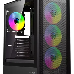 GABINETE SENTEY M25BLK-SF BLACK 4 FAN RGB
