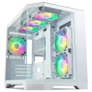 GABINETE GAMER TECWARE VX TRINITY M ATX 6 FAN ARGB PANORAMICO 360