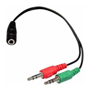 Adaptador Mini Plug Hembra a 2 Mini Plug Macho NOGANET