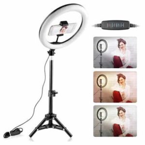 Aro luz led 10" 26 Cm con tripode 2 Mts