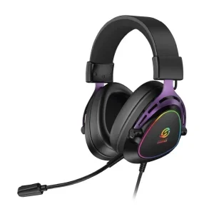 AURICULAR GAMER SOLARMAX VIOLETA RGB PS4 PS5 PC XBOX SWITCH GHS59