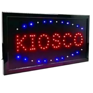 Cartel led Kiosco