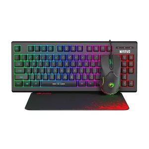 COMBO GAMING MARVO TECLADO CM310 COMPACTO RGB 3 EN 1