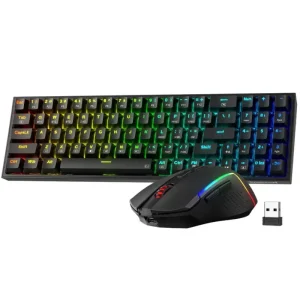 COMBO REDRAGON S-136 2 EN 1 60% MECANICO USB RGB GAMER