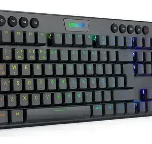 TECLADO MECANICO REDRAGON HORUS WIRELESS NEGRO ALUMINIO RGB ULTRADELGADO K618W-RGB