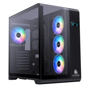 GABINETE EVOLABS SYNERGY EVO 400 DOBLE CAMARA 4 FAN ARGB