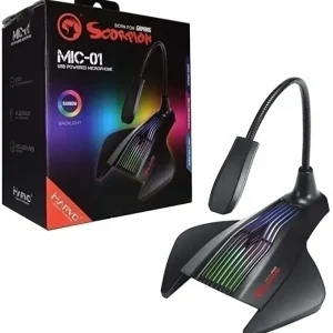 Micrófono MARVO MIC-01 RGB OMNIDIRECCIONAL