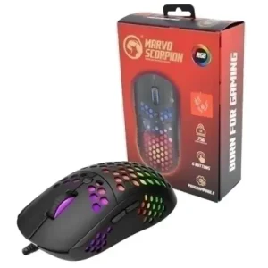 MOUSE MARVO G961 ULTRALIVIANO 12000 DPI RGB 6 BOTONES USB