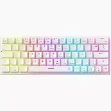 TECLADO GAMER SOLARMAX MECANICO 60% INALAMBRICO RGB PS4 PS5 PC SWITCH GMKB64RW