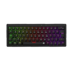 TECLADO SOLARMAX NEGRO MECANICO 60% INALAMBRICO RGB PS4 PS5 PC SWITCH GMKB64RB