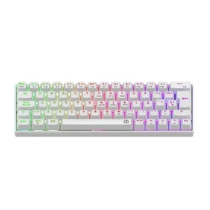 TECLADO SOLARMAX MECANICO 60% RGB USB BLANCO