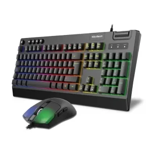 COMBO GAMER SOLARMAX 2 en 1 TECLADO Y MOUSE RGB USB GC2P8200