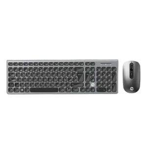 COMBO TECLADO Y MOUSE SOLARMAX USB PLATA KMC2006S
