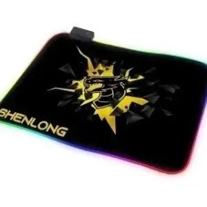 MOUSEPAD RGB SHENLONG M BLACK LARGO 350 x 250