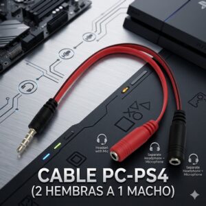 CABLE PC-PS4 (2 HEMBRAS A 1 MACHO)