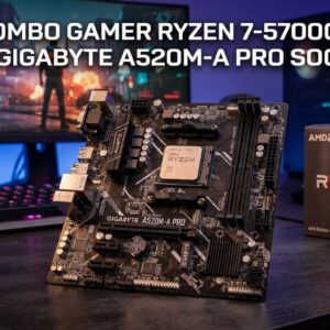 COMBO GAMER RYZEN 7-5700G + MB GIGABYTE A520M-A PRO SOC M4