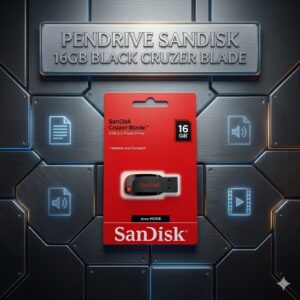 PENDRIVE SANDISK 16GB BLACK CRUZE BLADE